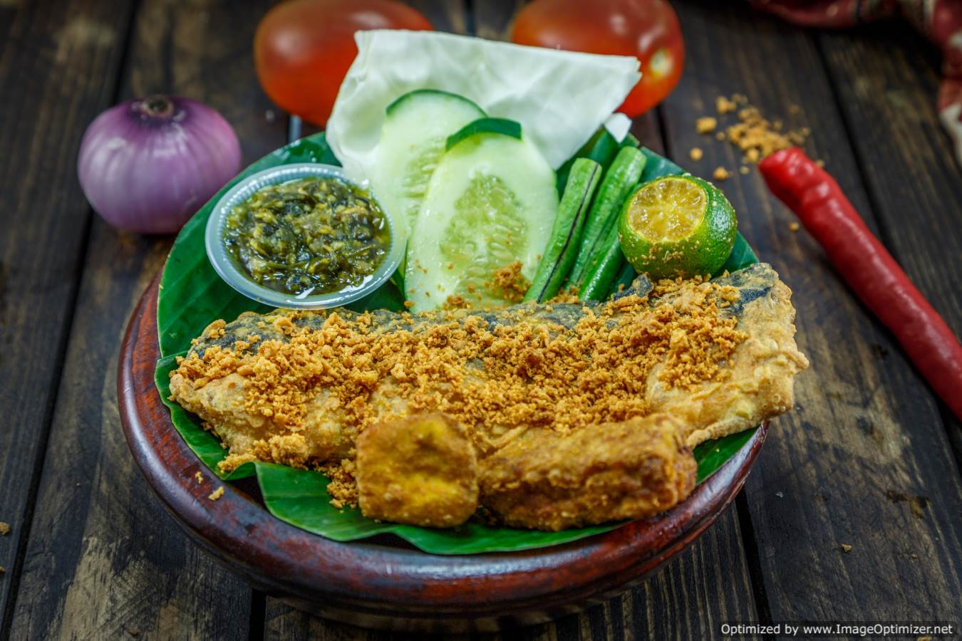 Ikan Salman Sambal Hijau
