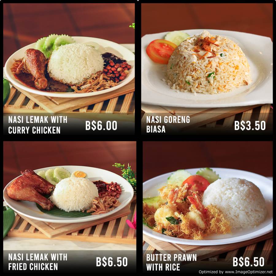 Nasi Lemak with Fried Chicken