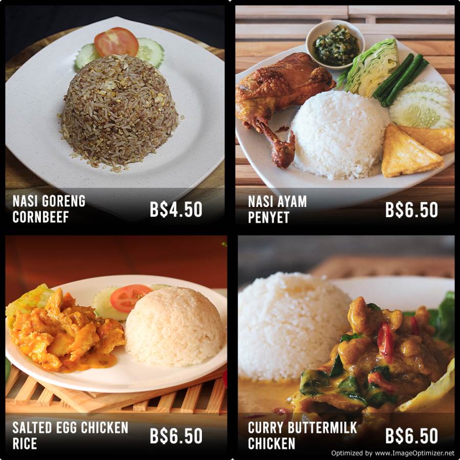 Salted Egg Chicken Rice