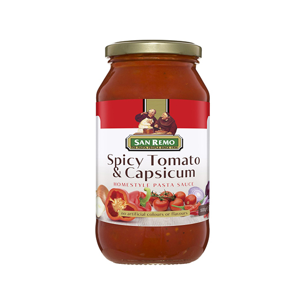 San Remo - Spicy Tomato & Capsicum Pasta Sauce 