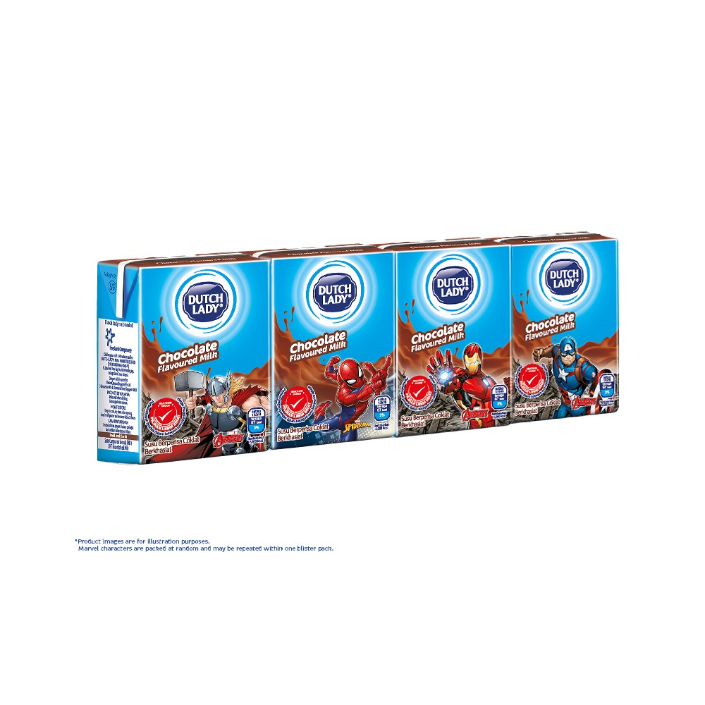 Dutch Lady - Chocolate UHT Milk (ft Marvel) 