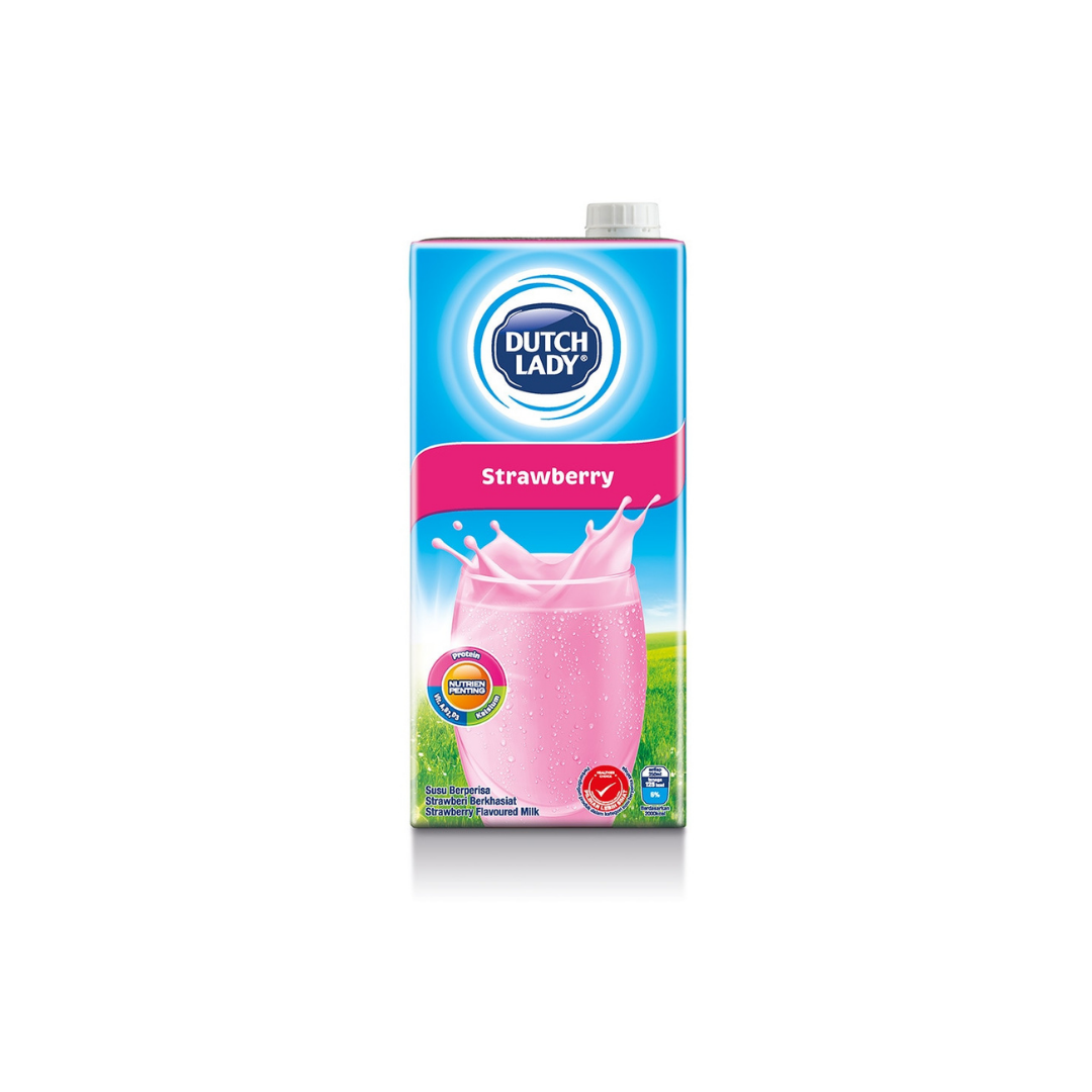 Dutch Lady - Strawberry UHT PF Milk 