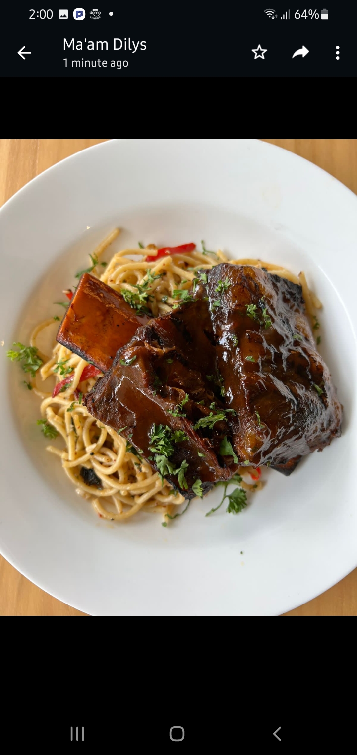 Beef Ribs Aglio Olio