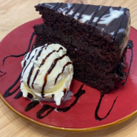 Warm Double Chocolate Cake