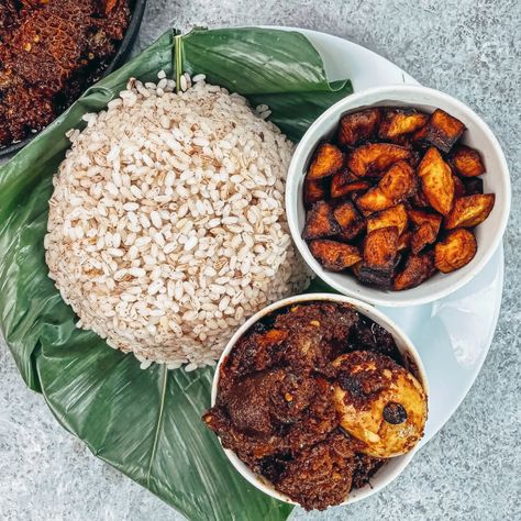 Ofada Rice with Sauce