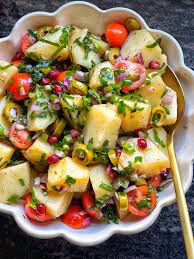 Irish Potatoes & Full Salad